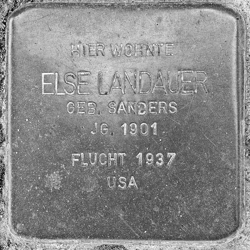Stolpersteine in Hinsbeck | Else Landauer