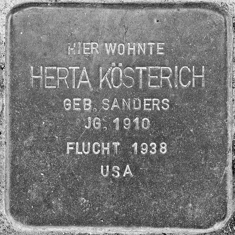 Stolpersteine  | Herta Kösterich