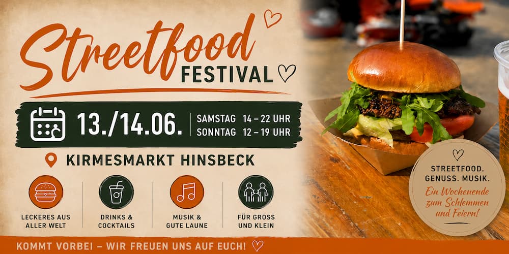 Streetfood Festival 2026 Hinsbeck