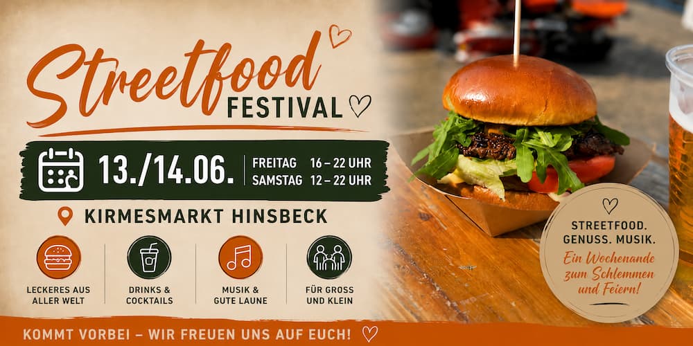 Streetfood Festival 2026 Hinsbeck